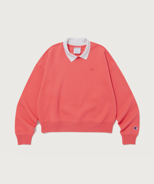 CHAMPION YEOSEONG POWERBLEND® GIMO POLRO SEUWETEUSHIRT NORMAL PINK