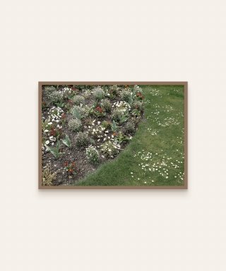 사바이사바이(사바이사바이) 유럽시리즈 아트 포스터 [A4/공원] 공원 꽃밭(가로형)