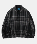 다이아몬드 레이라(DIAMOND LAYLA) Camp Check Double Pocket Shirt Jacket S130 - Black
