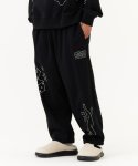 MG COLLAGE GRAPHIC SWEAT JOGGER PANT - BLACK