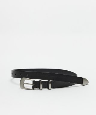 유스(YOUTH) Western Leather Belt (M) - Black...
