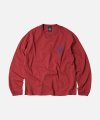 TIRE FIRE LONG SLEEVE TEE _ CHILI RED