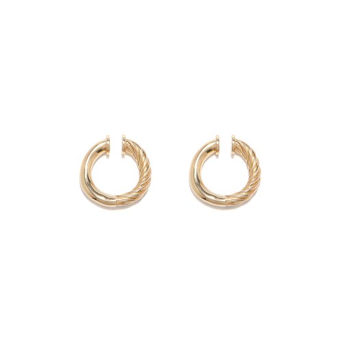 Half and Half Ear Cuff - Gold