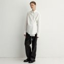 르(LE) cotton over-fit wrapped shirt (white)