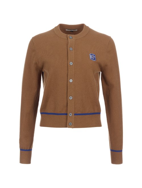 MUSINSA GENERAL IDEA GNRL Crew Neck Cardigan BROWN SBC3U04006