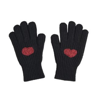 에이이에이이(AEAE) Heart Knit Gloves -[BLACK]