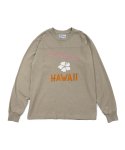 빅웨이브 컬렉티브(BIGWAVE COLLECTIVE) HAWAII APPLIQUE L/S TEE (HAZEL WOOD)