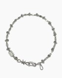 셉텐벌5(SEPTEMBER5) Mix wave chain necklace no.2