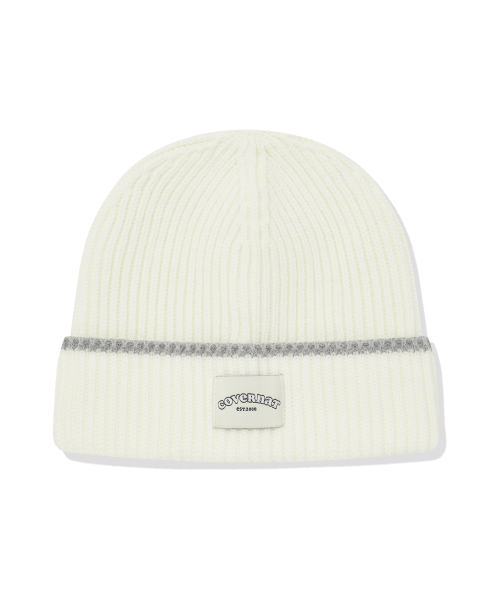 MUSINSA COVERNAT Cloverheart Beanie Ivory