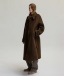 앤니즈(ANDNEEDS) Hidden long coat (khaki brown)
