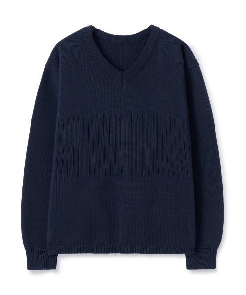 Musinsa Noun V Neck Knit Navy