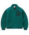 Fortuna Corduroy Varsity Jacket Green