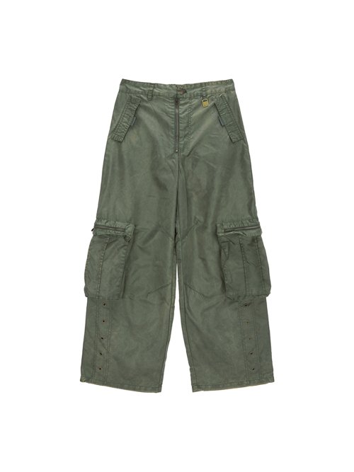 MUSINSA公式 MATIN KIM NYLON CARGO WORK PANTS IN KHAKI