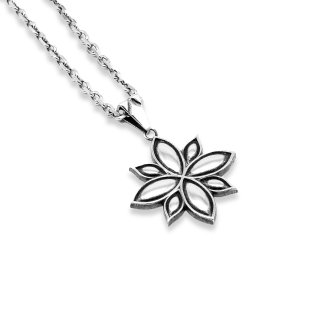 바호스튜디오(VAHOSTUDIO) flower mandala necklace