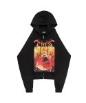 선데이오프클럽(SUNDAYOFFCLUB) Dancing Devils 2-way Zip Hoodie - Black