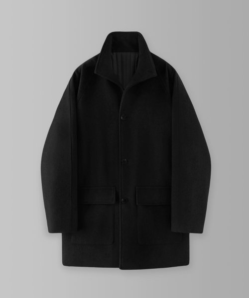 Musinsa Lafudgestore Woolrich Raglan Car Coat Black