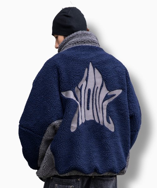 Musinsa Xtonz Xj Shooting Star Fleece Padding Jacket Navy