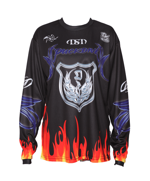 Musinsa Duckdive Color Burn Mesh Long Sleeve