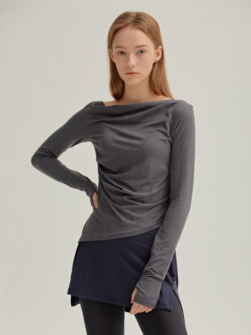 MUSINSA REPERE Lieblich Long Sleeves Charcoal