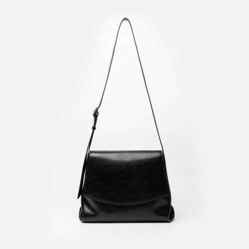 Mini kiki messenger bag Wrinkled black