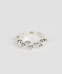 그레이노이즈(GRAYNOISE) Gacha cubic ball ring (white) (925 silver)