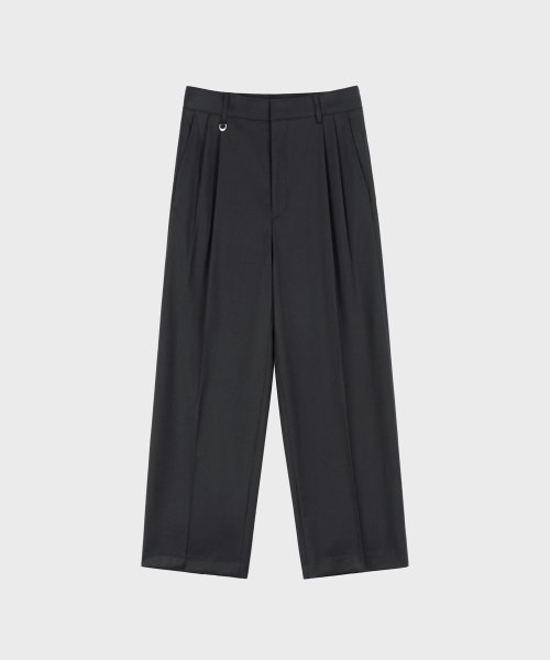 Musinsa Lieu Homme Wool Wide Napping Slacks Black