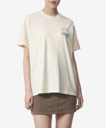 백 로고 프린트 반소매 티셔츠 - 이그렛 / T3715135