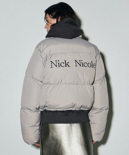 MUSINSA公式 NICK NICOLE NICOLE VOLUME PUFFER SHORT PADDING GRAY