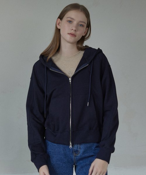 Musinsa Nonlocal Emblem Logo Hood Zip Up Navy