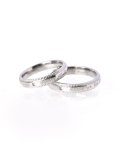 [Couple][Surgical Steel] SDJ402 Lettering Cubic Point Ring