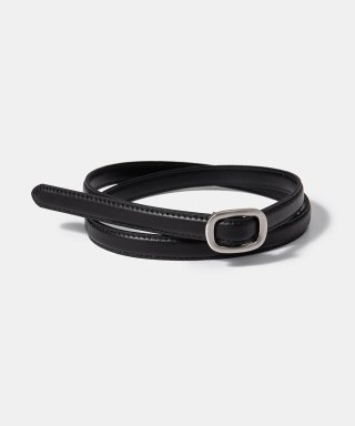 할렌 (W) simple slim belt (T008_black)