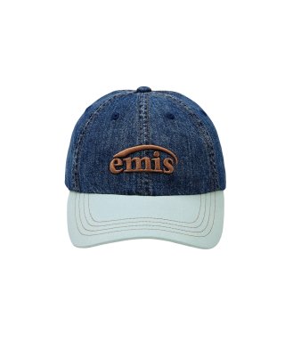 이미스(EMIS) WASHED DENIM BALL CAP-BLUE/MINT