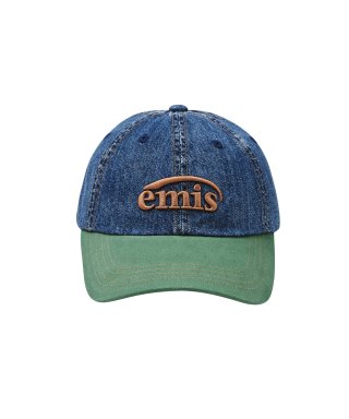 이미스(EMIS) WASHED DENIM BALL CAP-BLUE/GREEN...