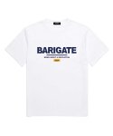 바리게이트(BARIGATE) 시그니처 로고 오버핏 반팔 티셔츠 (BS001) 화이트/옐로우