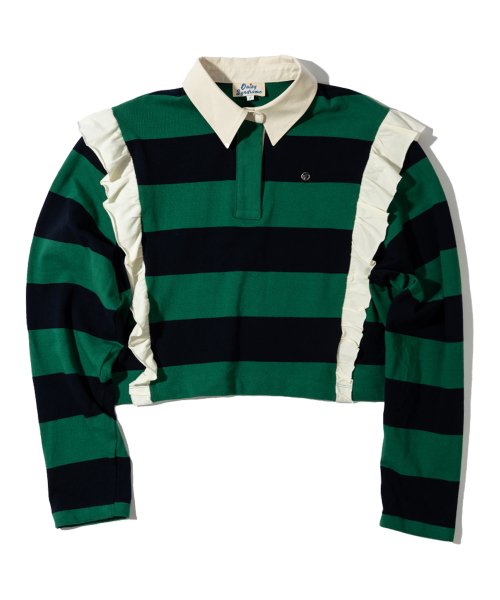 MUSINSA公式 DAISY SYNDROME DAISY FRILL RUGBY T SHIRTS green