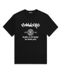 밴웍스(VANNWORKS) CRYPTO 오버핏 반팔 티셔츠 (VS0052) 블랙/화이트