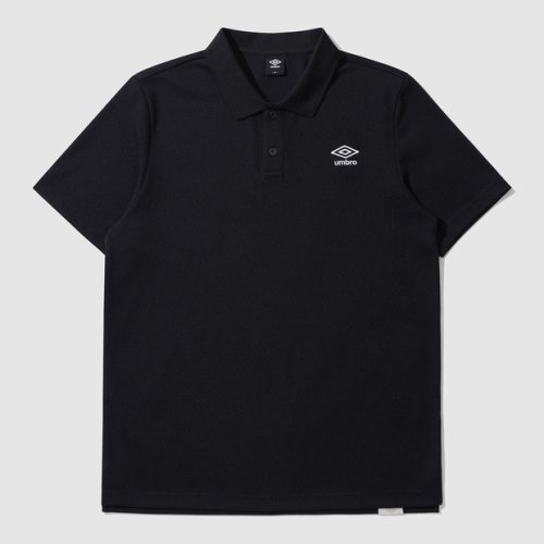 에센셜 카라 반팔 티셔츠 블랙(UP123CTS31)