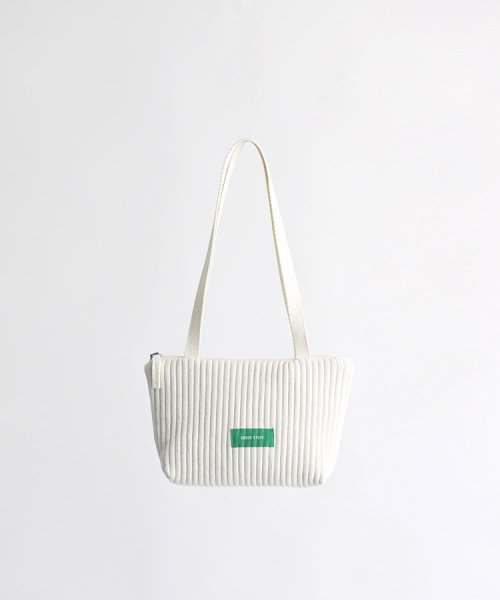 Musinsa Green Stuff Sluruk Shoulder Bag Z Ribbed Corduroy Ivory Xs