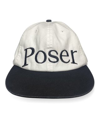 구보 Poser Vintage Cap, white&black