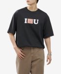 아크네 스튜디오(ACNE STUDIOS) 남성 페이스 로고 반소매 티셔츠 - 블랙 / CL0257900