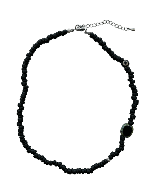 더콜디스트모먼트(THE COLDEST MOMENT) TCM vintage bone necklace (black...