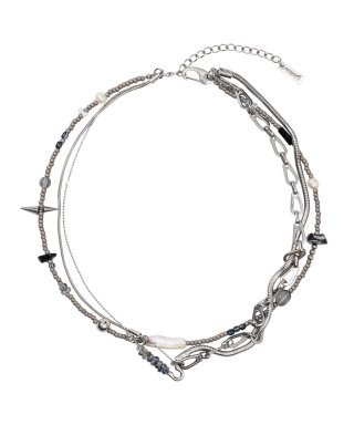 아조바이아조(AJOBYAJO) Snake Chain Layered Necklace [SI...