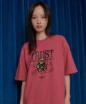엠블러(AMBLER) Trust bear 오버핏 반팔 티셔츠 AS1105 (핑크)