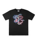 엠블러(AMBLER) rising dragon 오버핏 반팔 티셔츠 AS1107 (블랙)