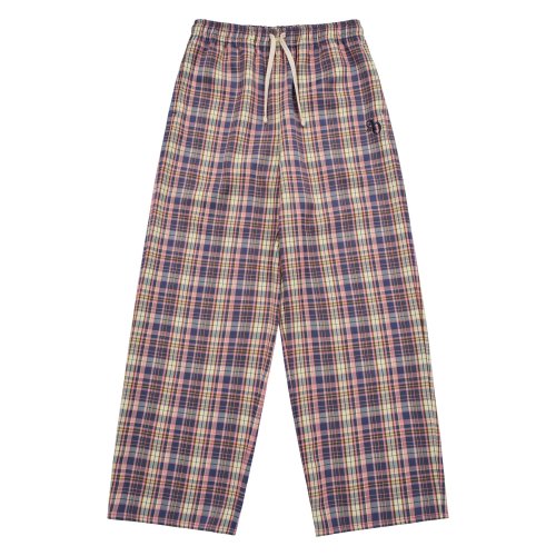 MUSINSA acmé de la vie TARTAN CHECK WIDE LONG PANTS PINK