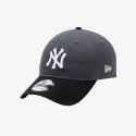 뉴에라(NEW ERA) MLB 뉴욕 양키스 투 톤 베이직 언스트럭쳐 볼캡 다크 그라파이트 14205789