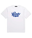 위씨(WISSY) Curve Logo 오버핏 반팔티셔츠 (WS009) 화이트