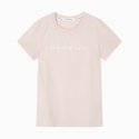 캘빈클라인 진(CALVIN KLEIN JEANS) 여 핑크 인스티튜셔널 슬림핏 반팔 티셔츠 J223860 TF6