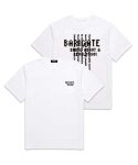 바리게이트(BARIGATE) Spotted Logo 오버핏 반팔 티셔츠 (BS006) 화이트
