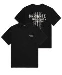바리게이트(BARIGATE) Spotted Logo 오버핏 반팔 티셔츠 (BS006) 블랙